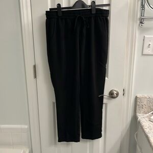 Elastic waistband drawstring pants